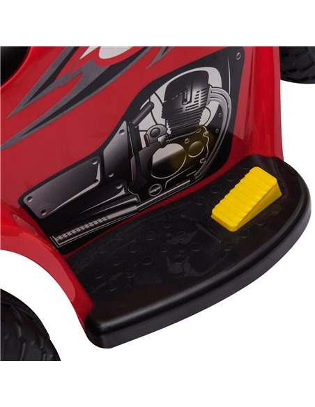 HOMCOM Kids 6V Electric Ride On Motorcycle 3 Wheel Vehicle Lights Music Horn Storage Box Outdoor Toy for 18 - 36 Months Red - pic 5262 | FastDaddyshop