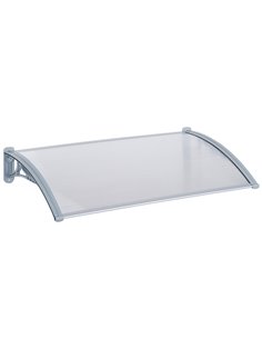 Outsunny Door Awning Canopy Window Rain Shelter Cover, Transparent B70-040