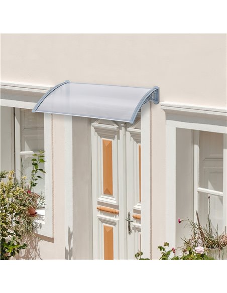 Outsunny Door Awning Canopy Window Rain Shelter Cover Front Back Porch Window Shade 140cm x 70cm B70-040 - pic 52642 | FastDaddyshop
