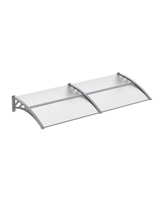 Outsunny Door Canopy Awning Outdoor Window Rain Shelter Cover for Front/Back Door Porch Clear 200 x 75cm B70-051