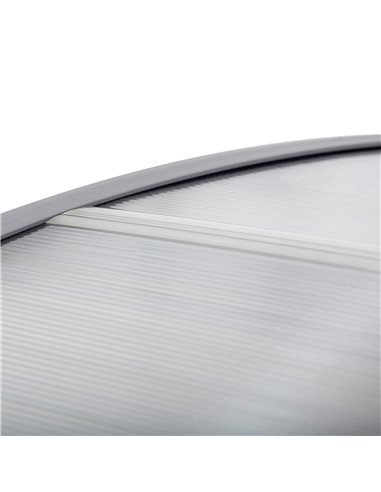 Outsunny Door Canopy Awning Outdoor Window Rain Shelter Cover for Front/Back Door Porch Clear 200 x 75cm B70-051