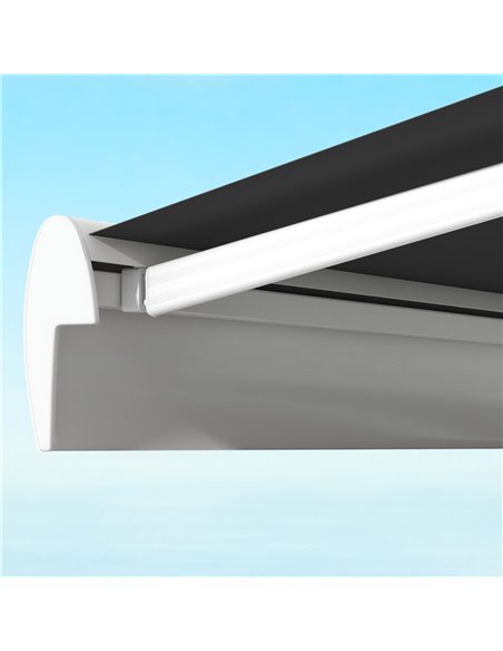 Outsunny 4 x 3(m) Electric Retractable Awning with Remote Controller, Aluminium Frame Sun Canopies for Patio Door Window 840-255 - pic 52712 | FastDaddyshop