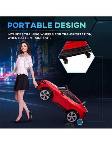 HOMCOM Audi E-tron Licensed 12V Kids Electric Ride On Car with Parental Remote Music Lights MP3 Suspension Wheels for 3-5 Years 