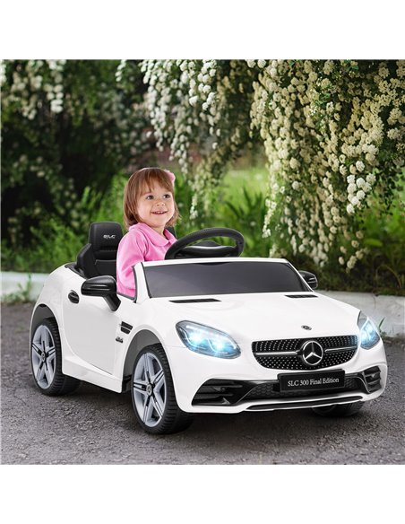 AIYAPLAY Mercedes Benz SLC 300 Licensed 12V Kids Electric Ride On Car with Parental Remote Two Motors Music Light Suspension Whe - pic 5290 | FastDaddyshop
