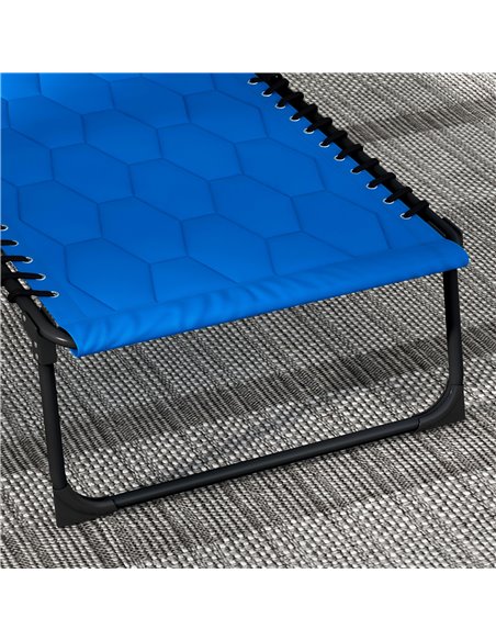 Outsunny Foldable Sun Lounger Set with 5-level Reclining Back, Outdoor Tanning Chairs w/ Padded Seat, Outdoor Sun Loungers w/ Si - pic 52928 | FastDaddyshop