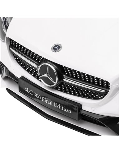 AIYAPLAY Mercedes Benz SLC 300 Licensed 12V Kids Electric Ride On Car with Parental Remote Two Motors Music Light Suspension Whe