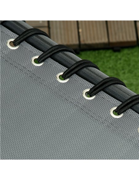 Outsunny Folding Sun Lounger w/ 5-level Reclining Back, Tanning Chair w/ Reading Hole, Outdoor Sun Lounger with Side Pocket, Hea - pic 52963 | FastDaddyshop