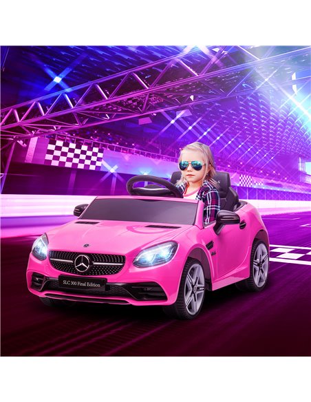 AIYAPLAY Mercedes Benz SLC 300 Licensed 12V Kids Electric Ride On Car with Parental Remote Two Motor Music Light Suspension Whee - pic 5298 | FastDaddyshop
