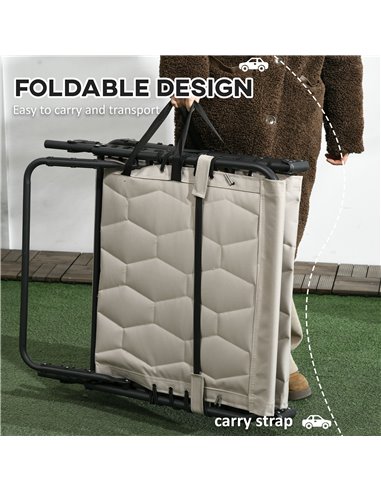 Outsunny Foldable Sun Lounger Set w/ 5-level Reclining Back, Outdoor Tanning Chairs w/ Build-in Padded Seat, Side Pocket, Headre