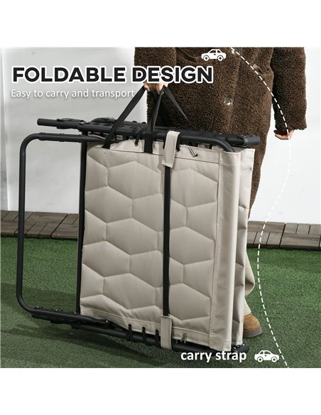 Outsunny Foldable Sun Lounger Set w/ 5-level Reclining Back, Outdoor Tanning Chairs w/ Build-in Padded Seat, Side Pocket, Headre - pic 52980 | FastDaddyshop
