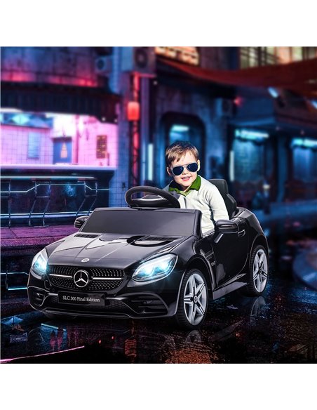 AIYAPLAY Mercedes Benz SLC 300 Licensed 12V Kids Electric Ride On Car with Parental Remote Two Motor Music Light Suspension Whee - pic 5306 | FastDaddyshop