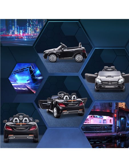 AIYAPLAY Mercedes Benz SLC 300 Licensed 12V Kids Electric Ride On Car with Parental Remote Two Motor Music Light Suspension Whee - pic 5311 | FastDaddyshop