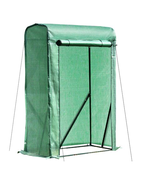 Outsunny Outdoor PE Greenhouse Steel Frame Plant Cover, Green 845-300 - pic 53208 | FastDaddyshop