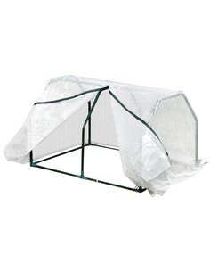 Outsunny Mini Greenhouse Portable Garden Greenhouse, White 845-301