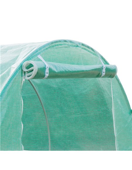 Outsunny 6 x 3 x 2m Greenhouse Replacement Cover ONLY Winter Garden Plant PE Cover for Tunnel Walk-in Greenhouse with Roll-up Wi - pic 53251 | FastDaddyshop