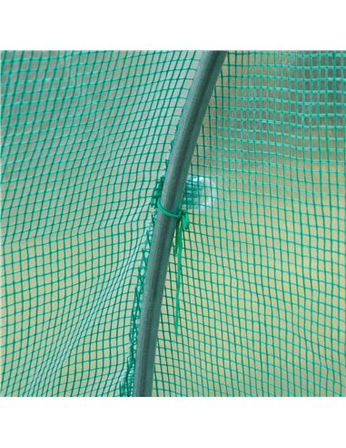 Outsunny 10x7ft Greenhouse Replacement Cover Winter Garden Plant PE Cover for Tunnel Walk-in Greenhouse with Roll-up Windows Doo