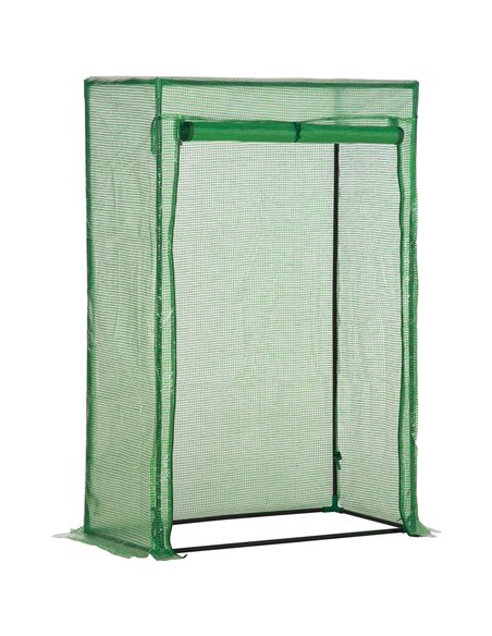 Outsunny 100 x 50 x 150cm Greenhouse, Steel Frame, Green 845-386 - pic 53271 | FastDaddyshop