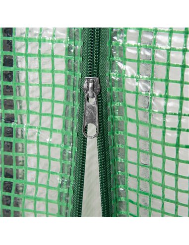 Outsunny 100 x 50 x 150cm Greenhouse Steel Frame PE Cover with Roll-up Door Outdoor for Backyard, Balcony, Garden, Green 845-386