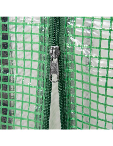 Outsunny 100 x 50 x 150cm Greenhouse Steel Frame PE Cover with Roll-up Door Outdoor for Backyard, Balcony, Garden, Green 845-386 - pic 53279 | FastDaddyshop
