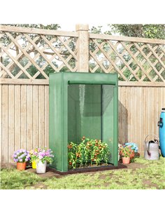 Outsunny 100 x 50 x 150cm Greenhouse, Steel Frame, Green 845-386V03 2