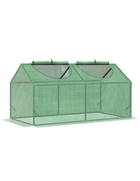 Outsunny 119 x 60 x 60 cm Greenhouse, Small Plant Grow House, Green 845-368V03 - pic 53343 | FastDaddyshop