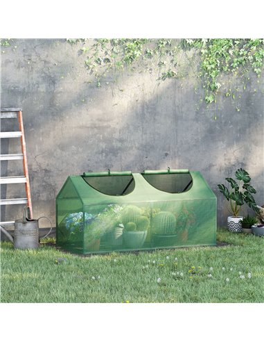 Outsunny 119 x 60 x 60 cm Greenhouse, Small Plant Grow House, Green 845-368V03
