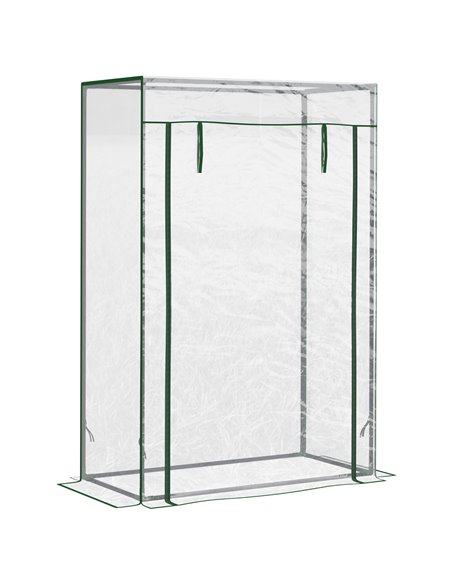 Outsunny 100 x 50 x 150cm Greenhouse with Steel Frame, Transparent 845-386V02 - pic 53352 | FastDaddyshop