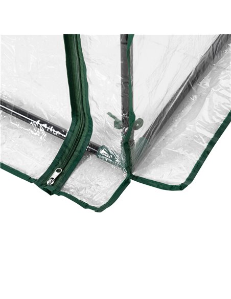 Outsunny Greenhouse with Steel Frame, PVC Cover, Roll-up Door for Outdoor, Backyard, Balcony, Garden, 100 x 50 x 150cm, Transpar - pic 53358 | FastDaddyshop