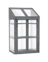 Outsunny 3-Tier 70 x 50 x 120 cm Wooden Cold Frame Greenhouse, Grey 845-672GY