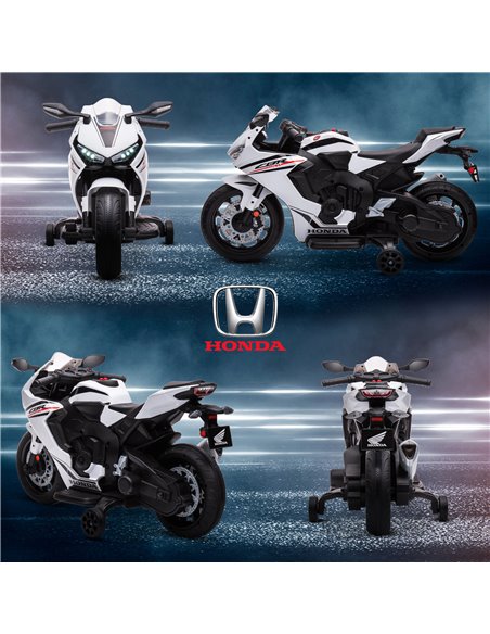 HOMCOM Electric Ride On Motorcycle with Headlights Music, 6V Battery Powered Kids Motorcycle Vehicle with Training Wheels, for 3 - pic 5337 | FastDaddyshop