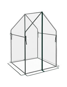 Outsunny 90 x 90 x 145cm Greenhouse, Garden Tomato Growhouse, Clear 845-955V00CR