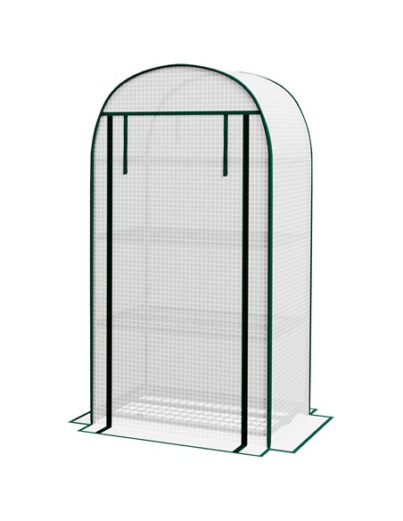 Outsunny 80 x 49 x 160cm Mini Greenhouse for Outdoor, White 845-607V01WT - pic 53577 | FastDaddyshop