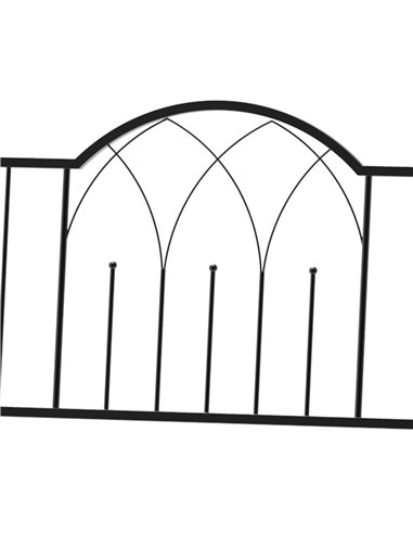 Outsunny Garden Metal Arch Bench Outdoor Patio Rose Trellis Arbour Pergola for Climbing Plant Antique Style 2-Seater Chair, Blac