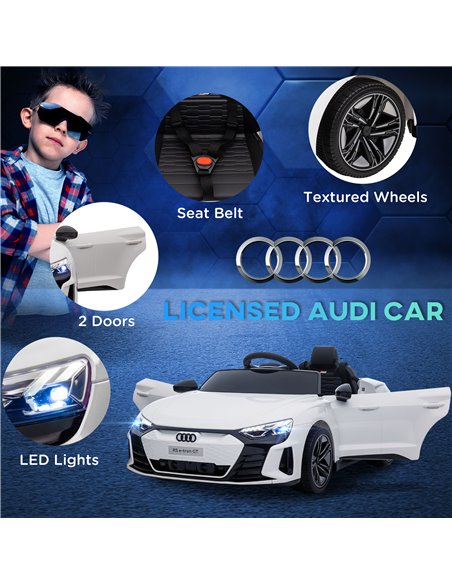 HOMCOM Audi Licensed Kids Electric Ride On Car with Parental Remote Control, 12V Battery Powered Toy with Suspension System, Lig - pic 5364 | FastDaddyshop