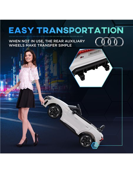 HOMCOM Audi Licensed Kids Electric Ride On Car with Parental Remote Control, 12V Battery Powered Toy with Suspension System, Lig - pic 5366 | FastDaddyshop