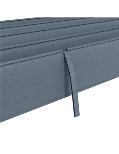Outsunny Pergola Roof, Retractable Sun Shade Cover for 3 x 2.15m Pergola, UV30+ Protected, Dark Grey 84C-466V00CG