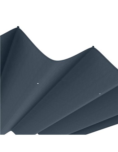 Outsunny Pergola Roof, Retractable Sun Shade Cover for 3 x 2.15m Pergola, UV30+ Protected, Dark Grey 84C-466V00CG