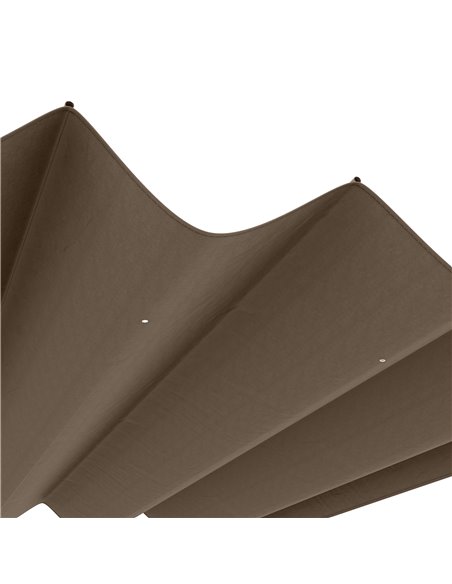 Outsunny Pergola Roof, Retractable Sun Shade Cover for 3 x 2.15m Pergola, UV30+ Protected, Coffee 84C-466V00CF - pic 53720 | FastDaddyshop