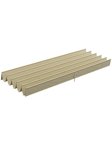 Outsunny Retractable Shade Cover, Replacement Canopy for 4 x 3 (m) Pergola, Beige 84C-372V01BG - pic 53730 | FastDaddyshop