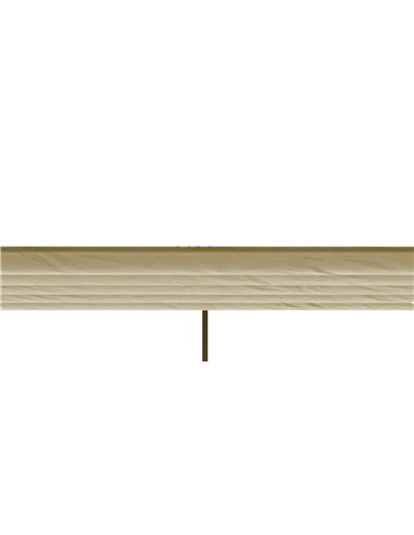 Outsunny Retractable Pergola Shade Cover, Replacement Canopy for 4 x 3 (m) Pergola, Retractable Roof, Beige 84C-372V01BG