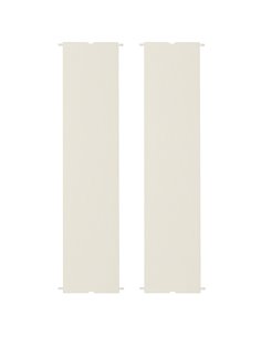 Outsunny 2 Pcs UV Protection Pergola Replacement Canopy, Cream White 84C-492V00CW
