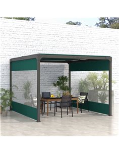 Outsunny Set of Two 3 x 2m Replacement Pergola Panels, Green 84C-491V00GN 2