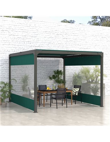 Outsunny Set of Two 3 x 2m Replacement Pergola Panels, Green 84C-491V00GN