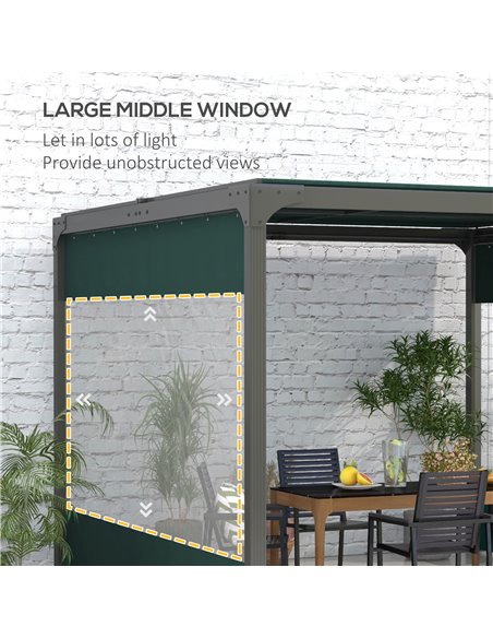Outsunny Set of Two 3 x 2m Replacement Pergola Panels - Green 84C-491V00GN - pic 53761 | FastDaddyshop