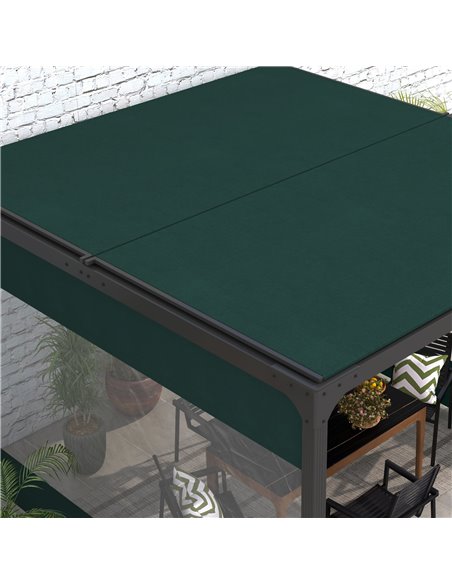 Outsunny Set of Two 3 x 2m Replacement Pergola Panels - Green 84C-491V00GN - pic 53764 | FastDaddyshop