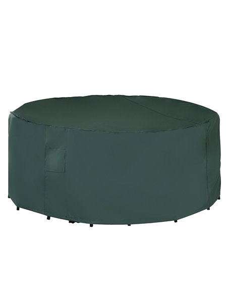 Outsunny Garden Patio Large Furniture Set Round Cover 600D, Green 84B-352 - pic 53784 | FastDaddyshop