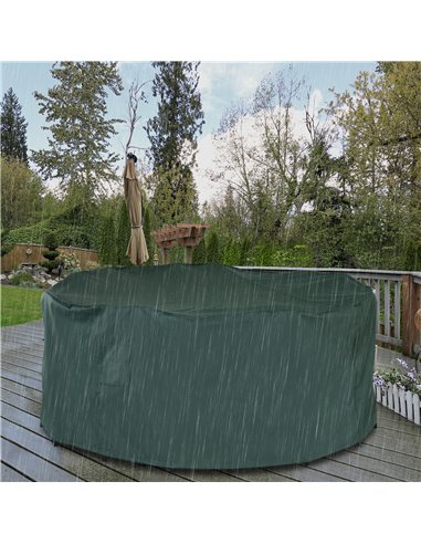 Outsunny Garden  Patio Large Furniture Set Round Cover 600D Oxford Waterproof Φ193 x 80H cm 84B-352