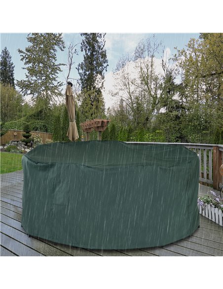 Outsunny Garden  Patio Large Furniture Set Round Cover 600D Oxford Waterproof Φ193 x 80H cm 84B-352 - pic 53785 | FastDaddyshop