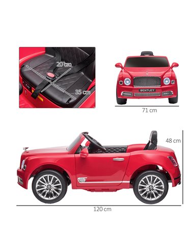HOMCOM Kids Electric Ride On Car with Parent Remote, 12V Battery Powered Toy Car with Music Horn Lights MP3 Suspension Wheels fo