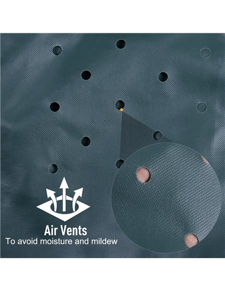 Outsunny Garden  Patio Large Furniture Set Round Cover 600D Oxford Waterproof Φ193 x 80H cm 84B-352 - pic 53790 | FastDaddyshop